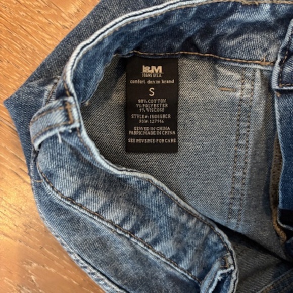 I&M BLACK LABEL Women’s Wide Leg CARGO POCKET Jeans High Waist Baggy/Loose Fit S - Picture 5 of 6